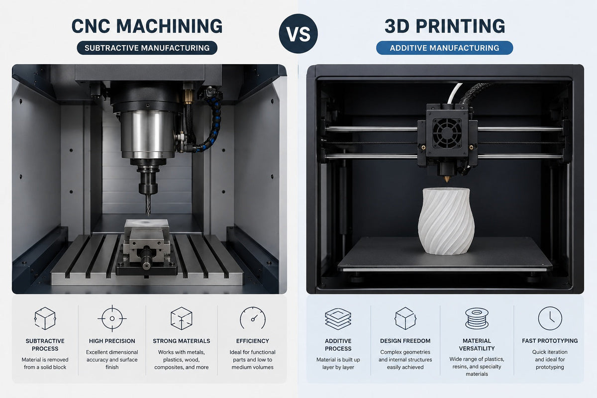 Desktop CNC vs 3D Printing: Which One Is Right for the Part You Want to Make